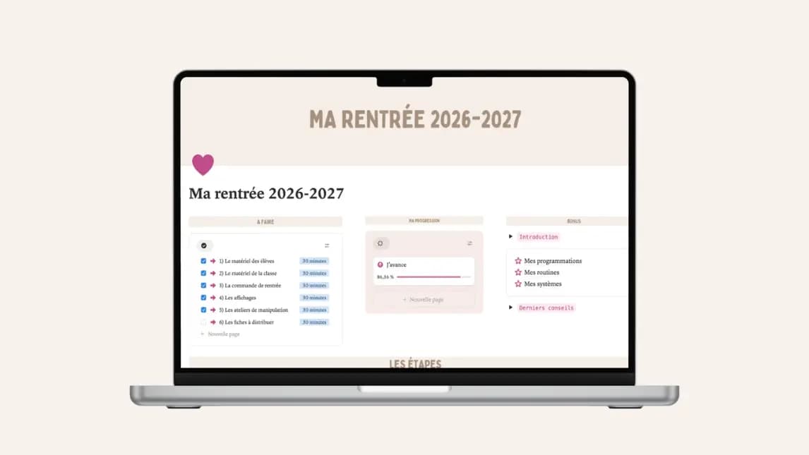 Mon année 2026-2027