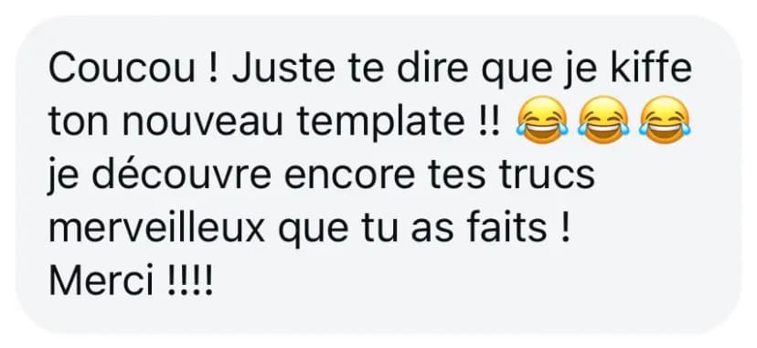 Coucou ! Juste te dire que je kiffe ton nouveau template !! 😂😂😂 je découvre encore tes trucs merveilleux que tu as faits ! Merci !!!!