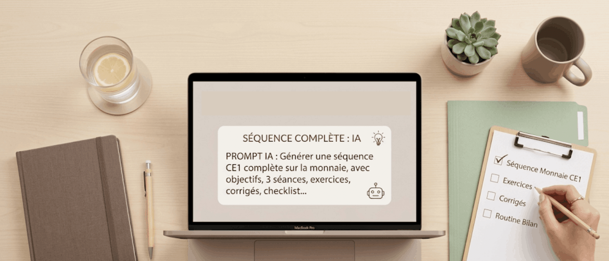 Gagner du temps dans sa préparation de classe avec l'IA quand on est enseignant / prof