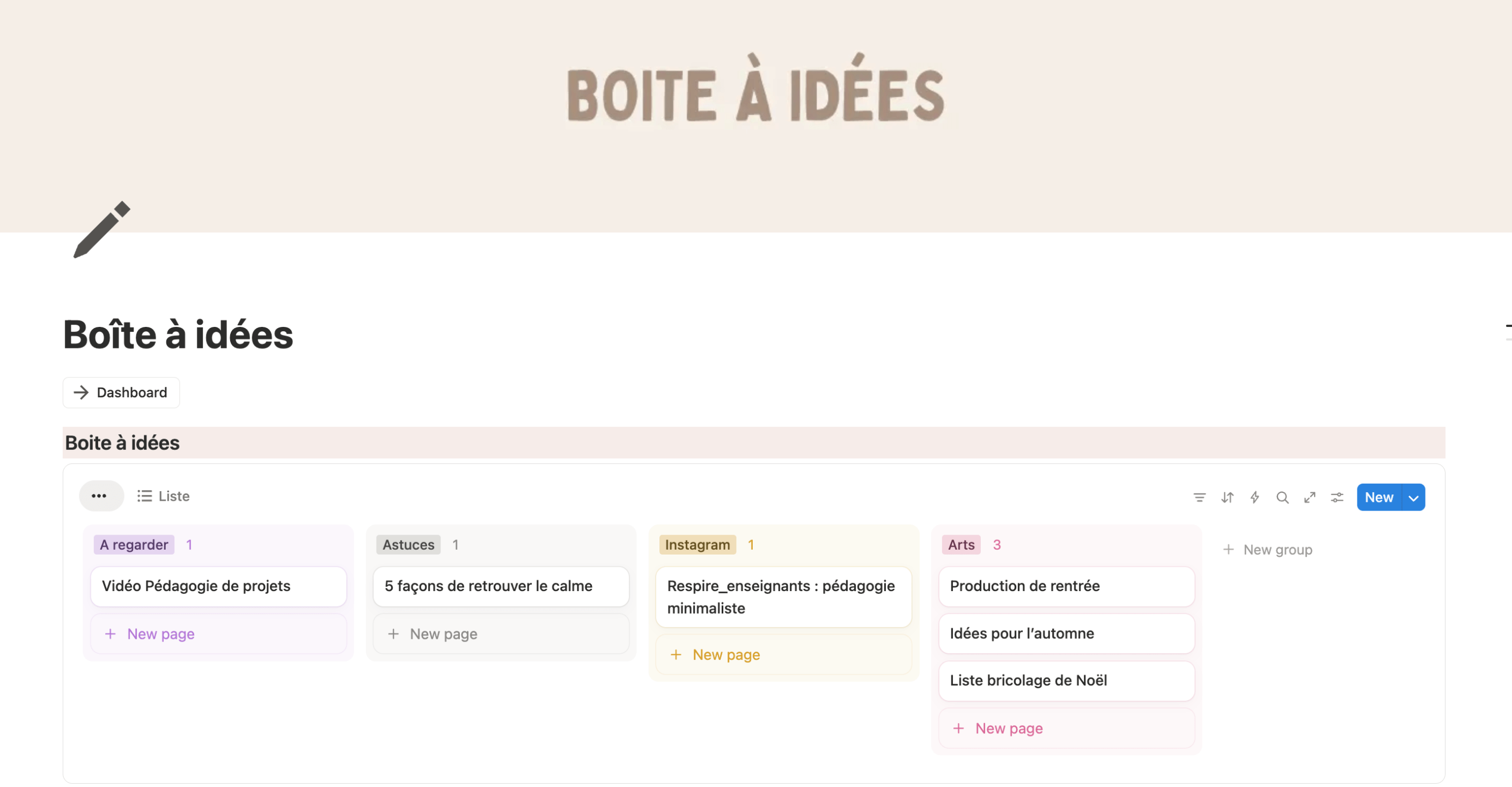 Vider sa tête prof des écoles : noter toutes ses idées et les organiser, garder traces des lectures, podcasts et vidéos